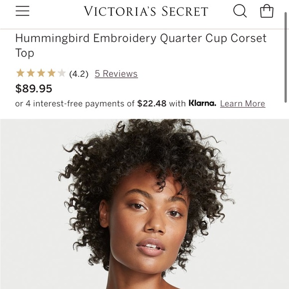 blue corset designed with hummingbirds + flowers💙 - Picture 4 of 4